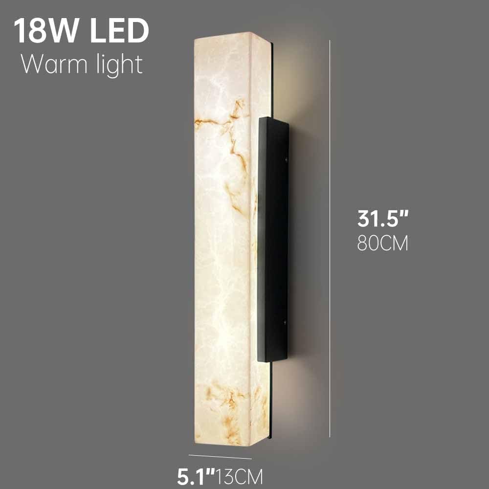 Imitation Alabaster Linear Outdoor Wall Sconce