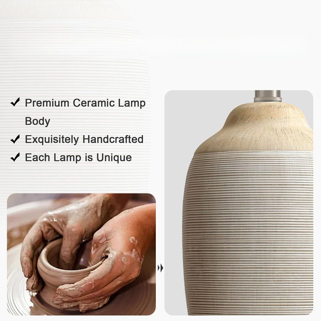 Ceramic Table Lamp 24.5" with Shade