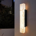 Imitation Alabaster Linear Outdoor Wall Sconce