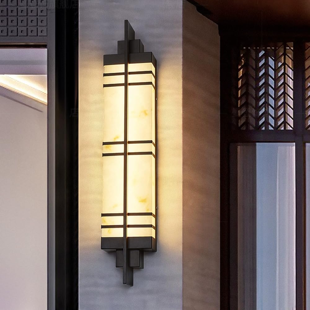 Modern Alabaster Texture LED Wall Sconce 31.5"