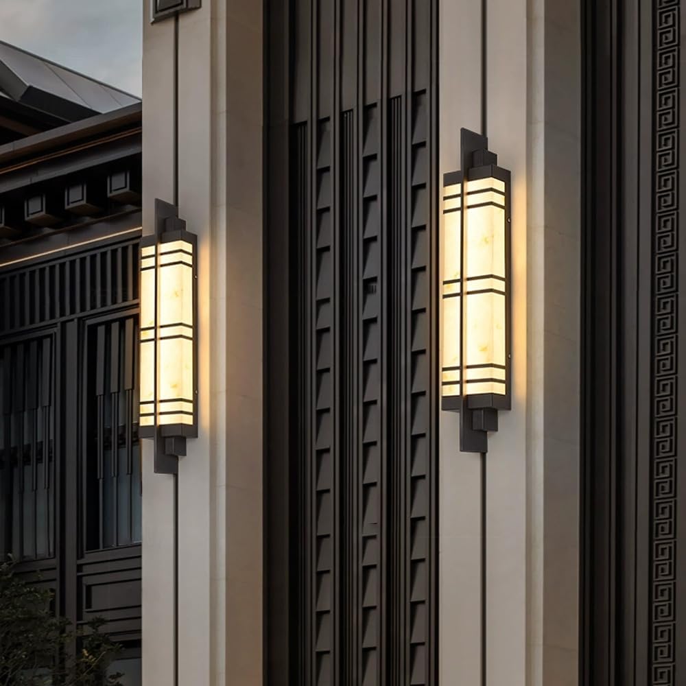 Modern Alabaster Texture LED Wall Sconce 31.5"
