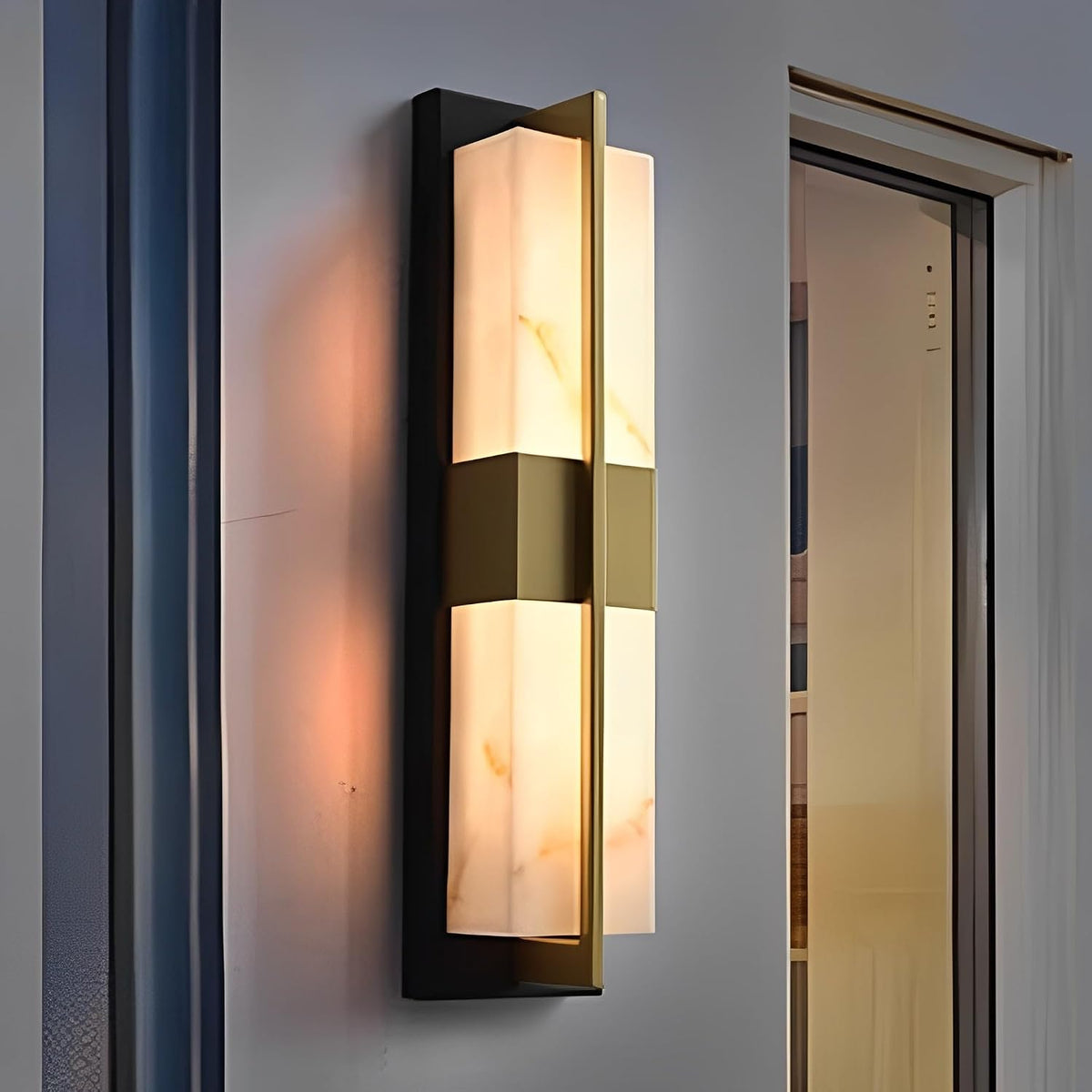 Marble Texture LED Outdoor Wall Sconce 51CM