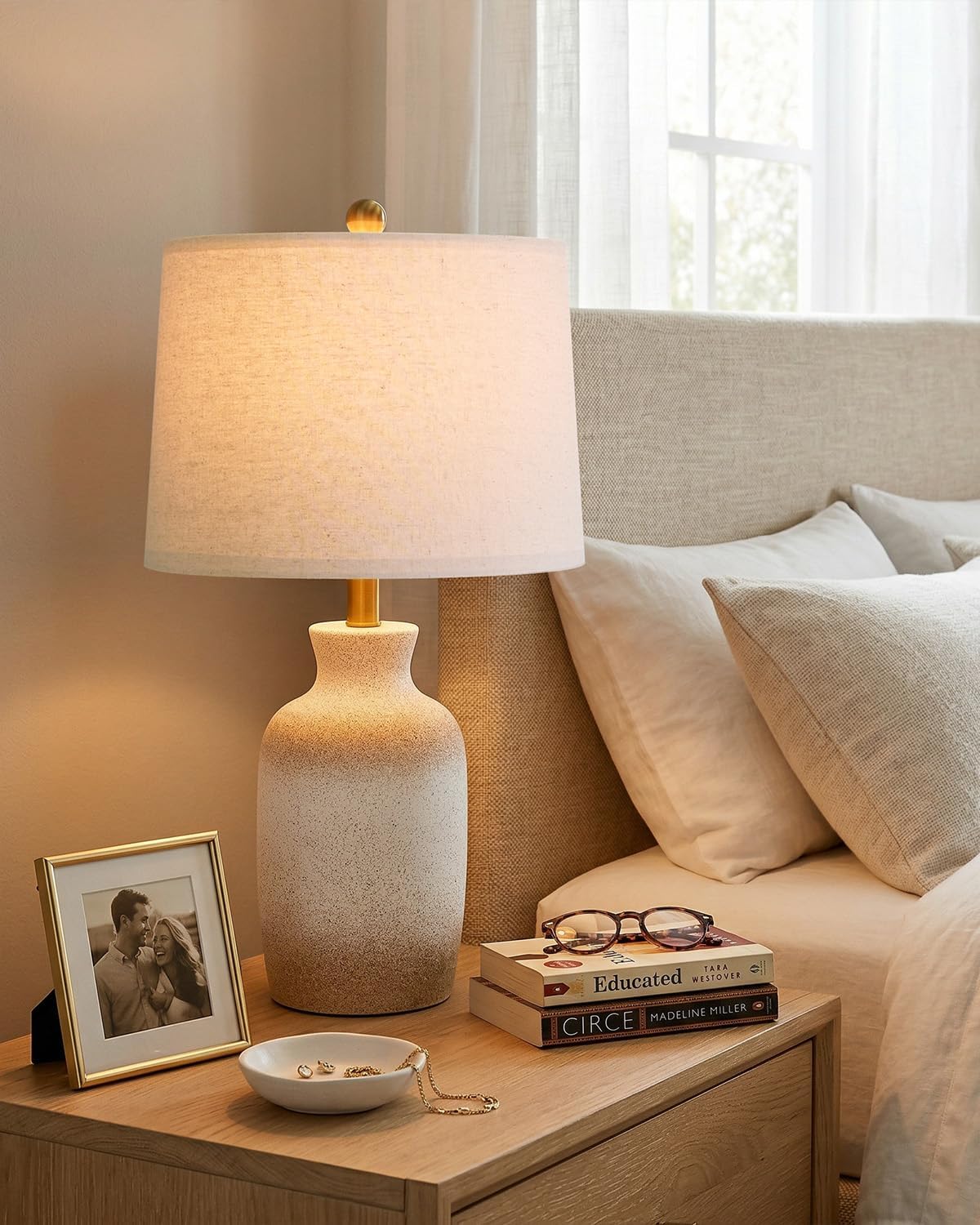 Farmhouse Ceramic Table Lamp 24''