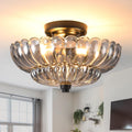 11.8" Vintage Semi Flush Ceiling Light