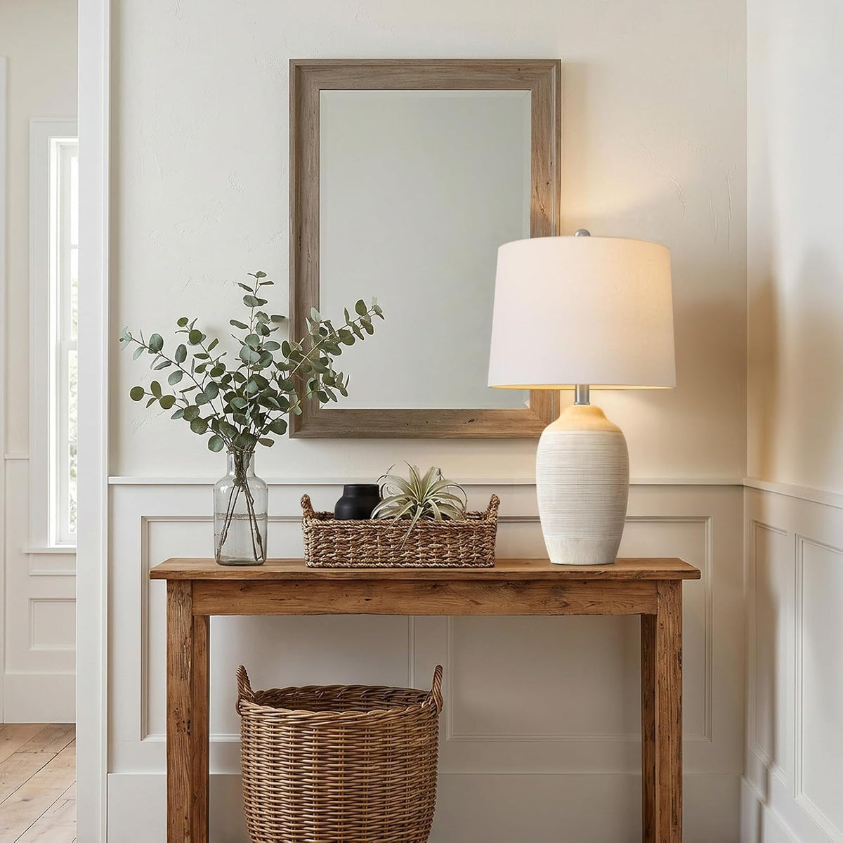 Ceramic Table Lamp 24.5" with Shade