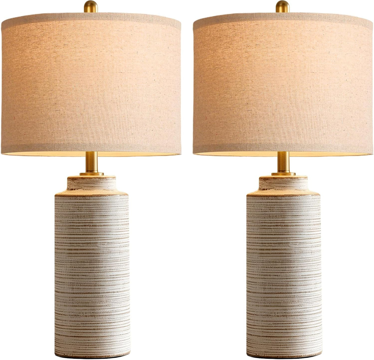 Vintage Ceramic Table Lamp Set of 2