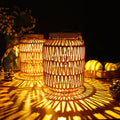 Rattan Solar Hanging Lanterns 2 Pack