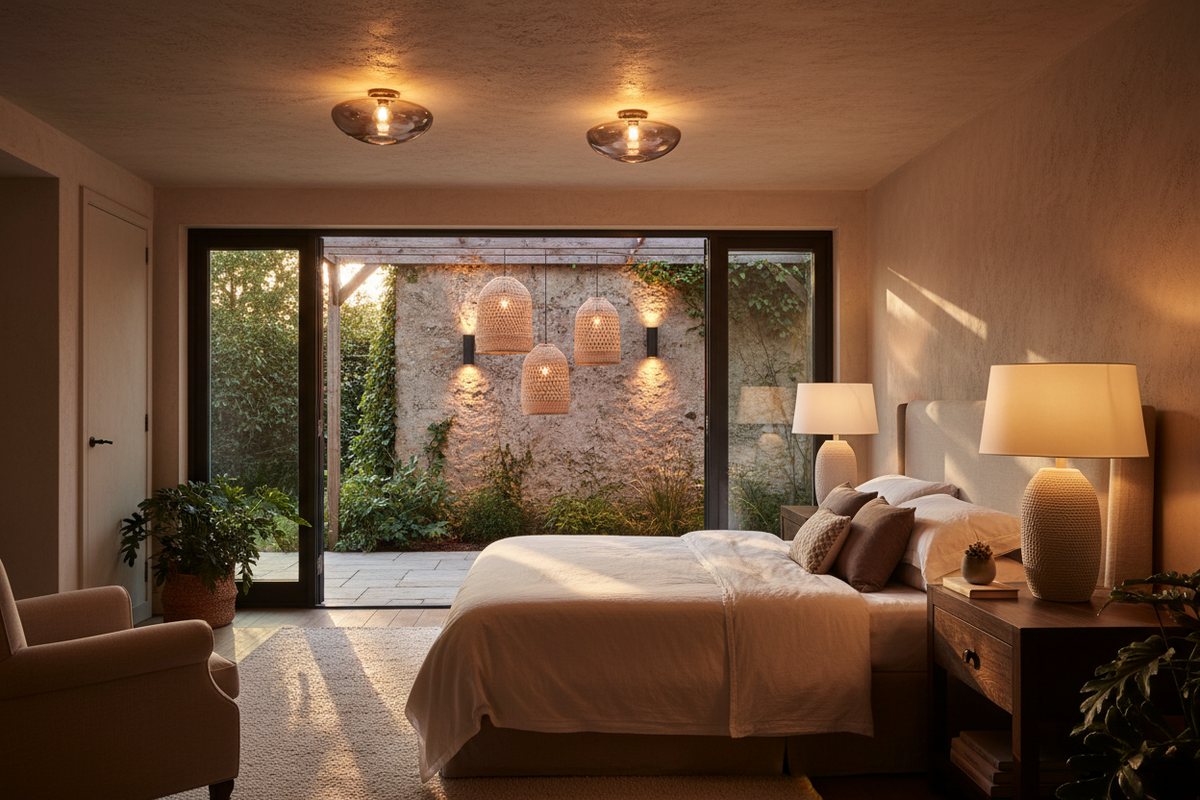Warm & Cozy Combined Lighting Scene